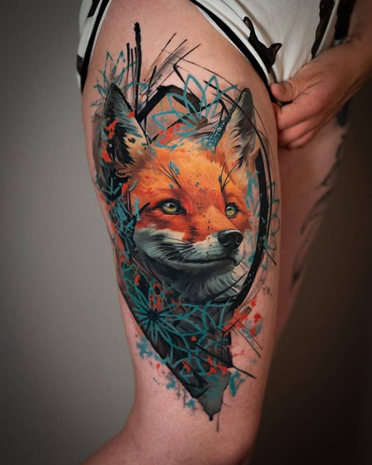 20 Pin-Worthy Geometric Fox Tattoos That Are So Unique You’ll Want Them All